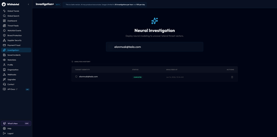 Investigation+ — preview