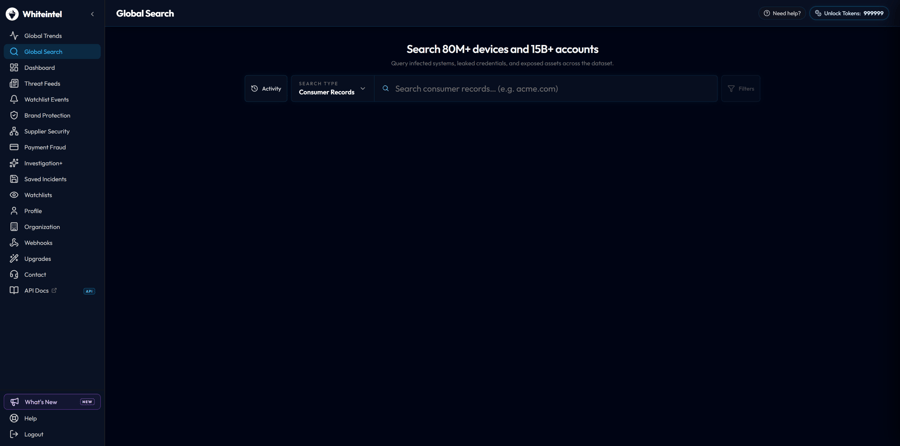 Global Leak Search — preview